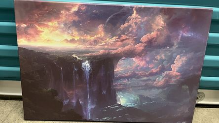 Mystical Floating Islands. 24” X 16”