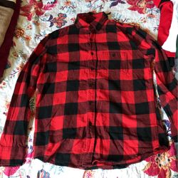 Aeropostale Red and Black Flannel 