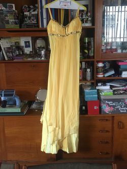 Yellow formal dress