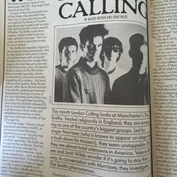 Vintage Tiger Beat Rock Magazine X , The Smiths, Eurythmics, Robert Plant Oct 1985 80’s