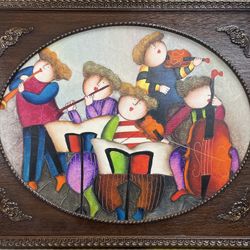 Jolly Kids Orchestra Oil Painting
