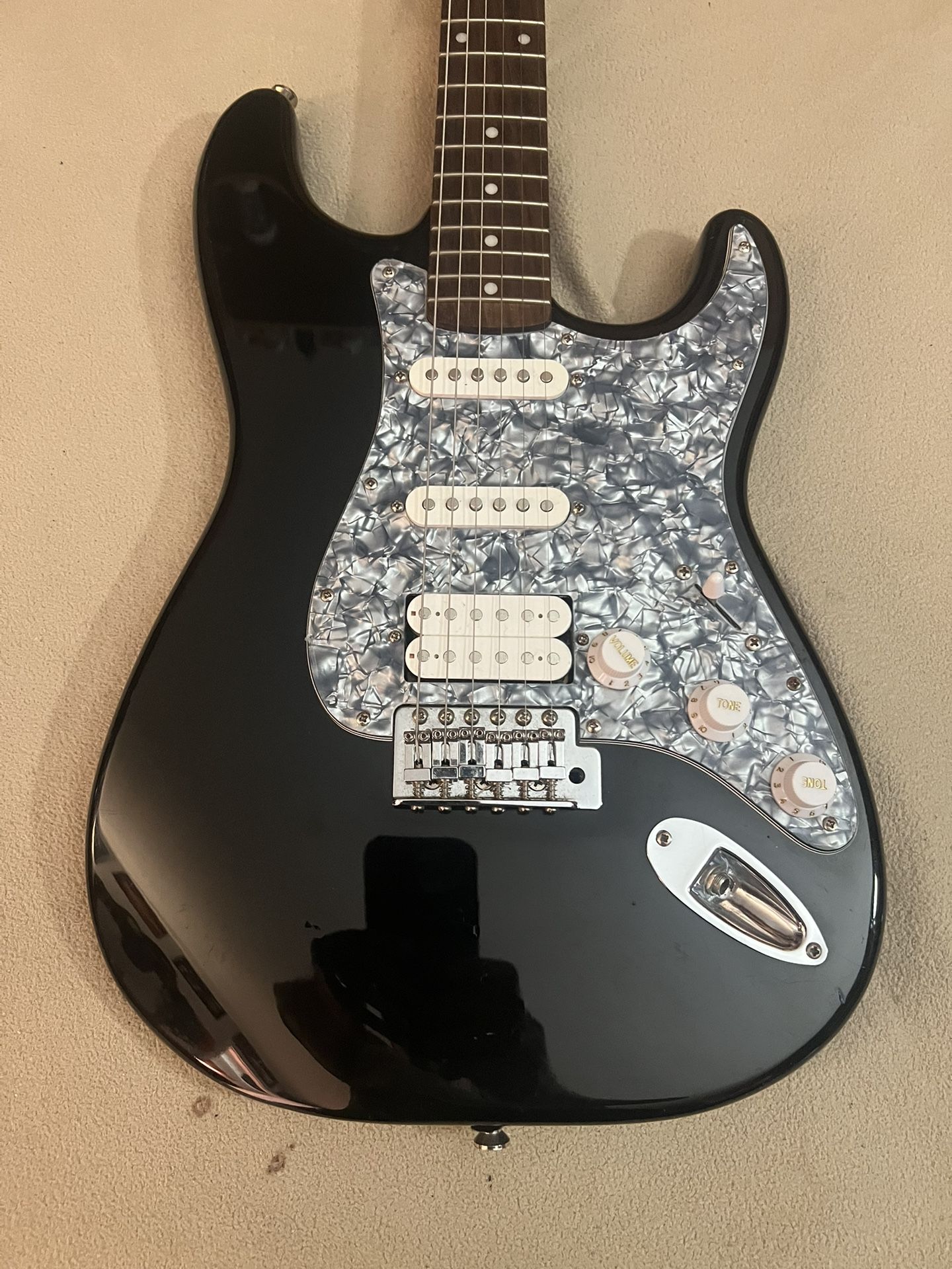 Customized Squier Stratocaster Guitar 