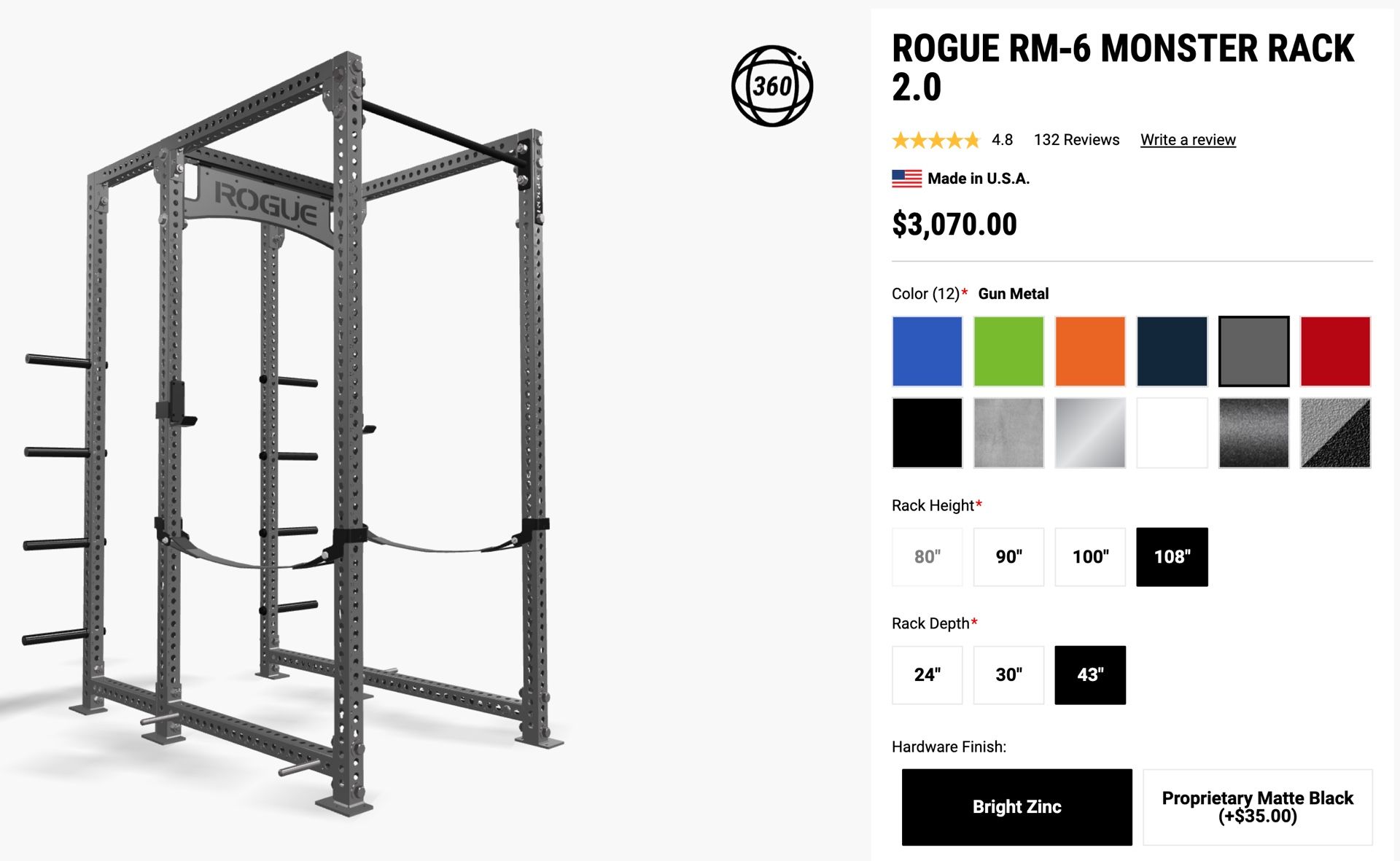 Rogue Fitness RM-6 Monster Rack 2.0