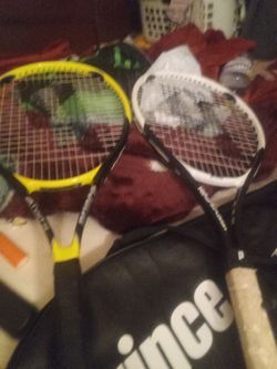 2 prince tennis rackets good condition
