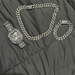 Vvs Diamond Watch, Bracelet, Necklace