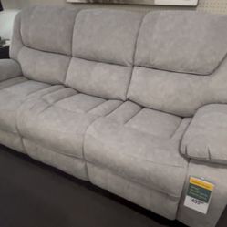 2 Piece Light Gray Sectionals Recliners