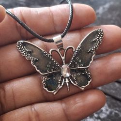 Butterfly Pendant Necklace 