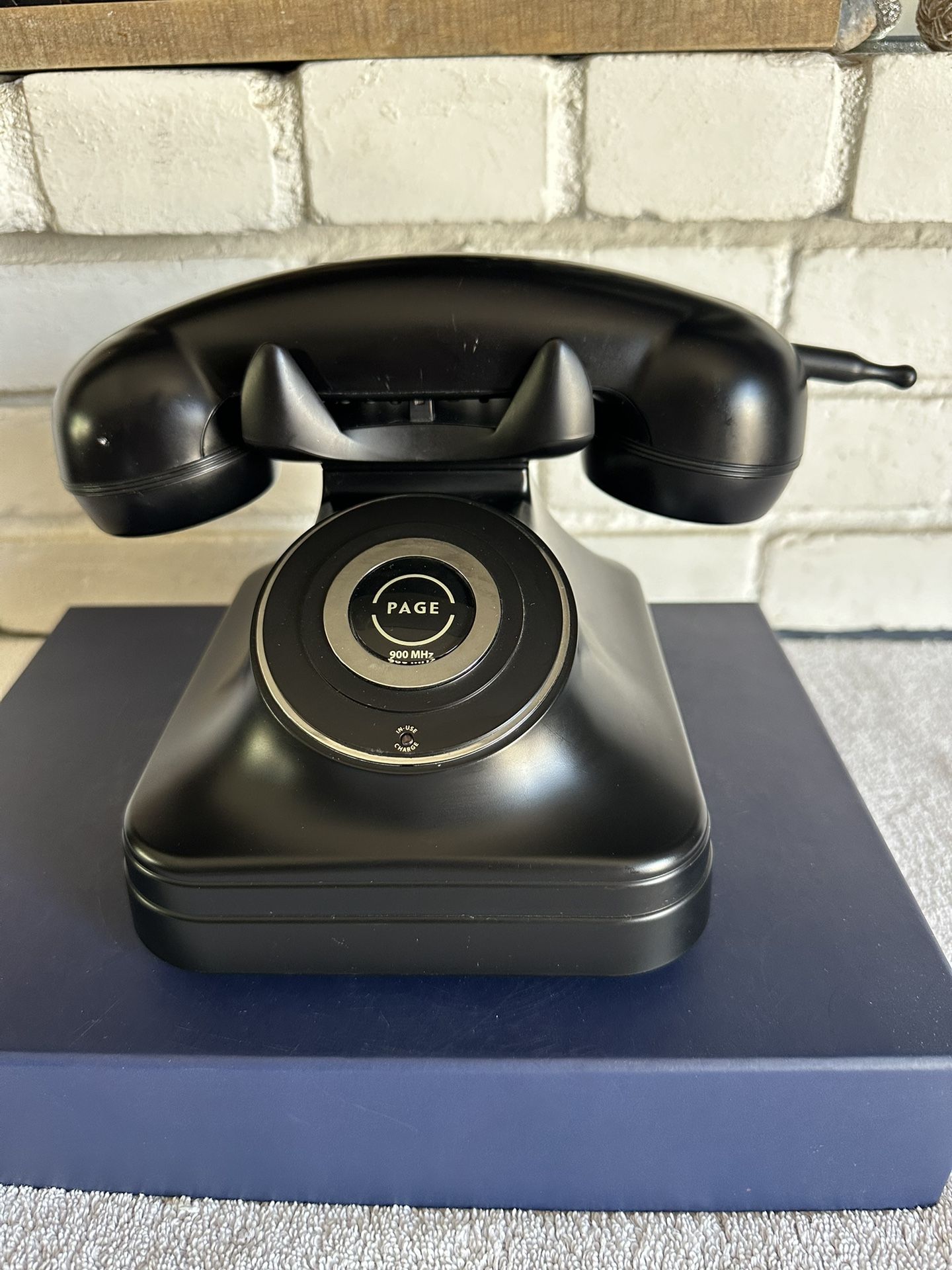 Pottery Barn Cordless Grand Phone and Handset Retro Wireless Tested Elec & Batt