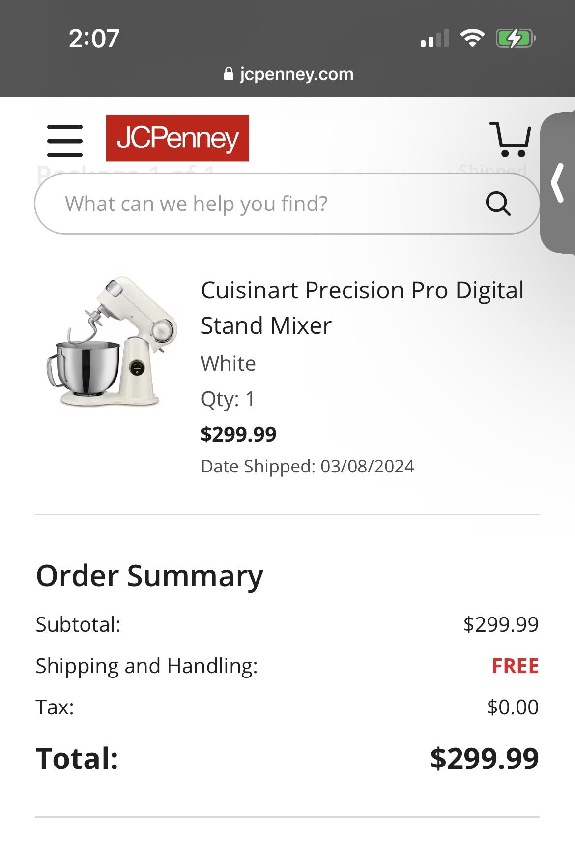 Cuisinart Mixer 185.00