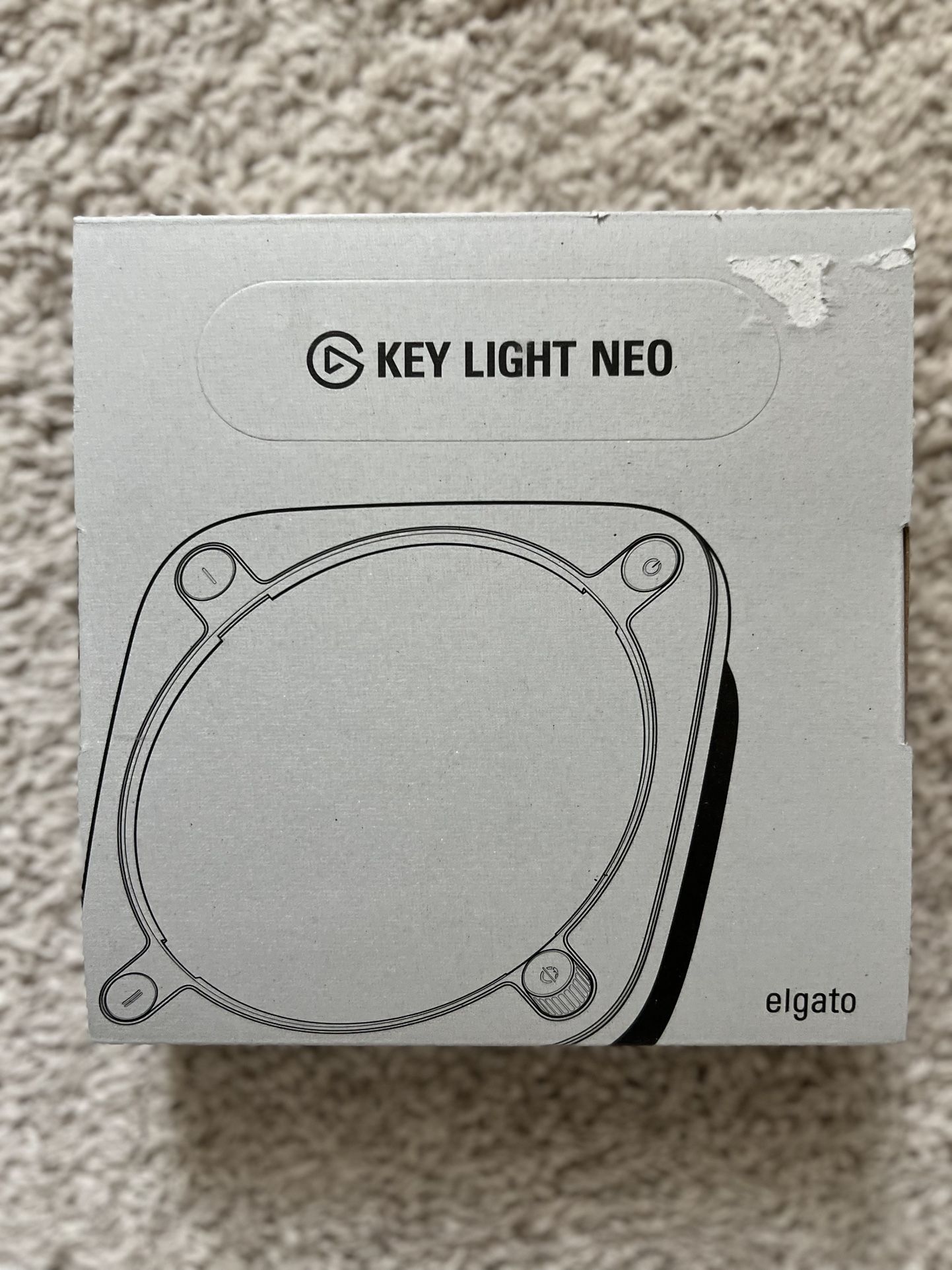 Elgato Key Light Neo Professional Video Call Lighting Studio - White