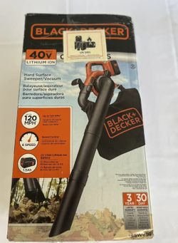 Black & Decker 40V MAX Li-Ion Sweeper/Vacuum