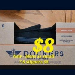 New - Mens Dockers size 7-8 Slippers $8