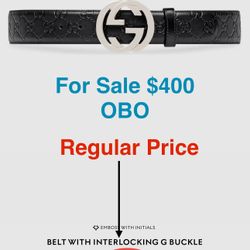 Gucci Signature Leather Belts 2 Available 
