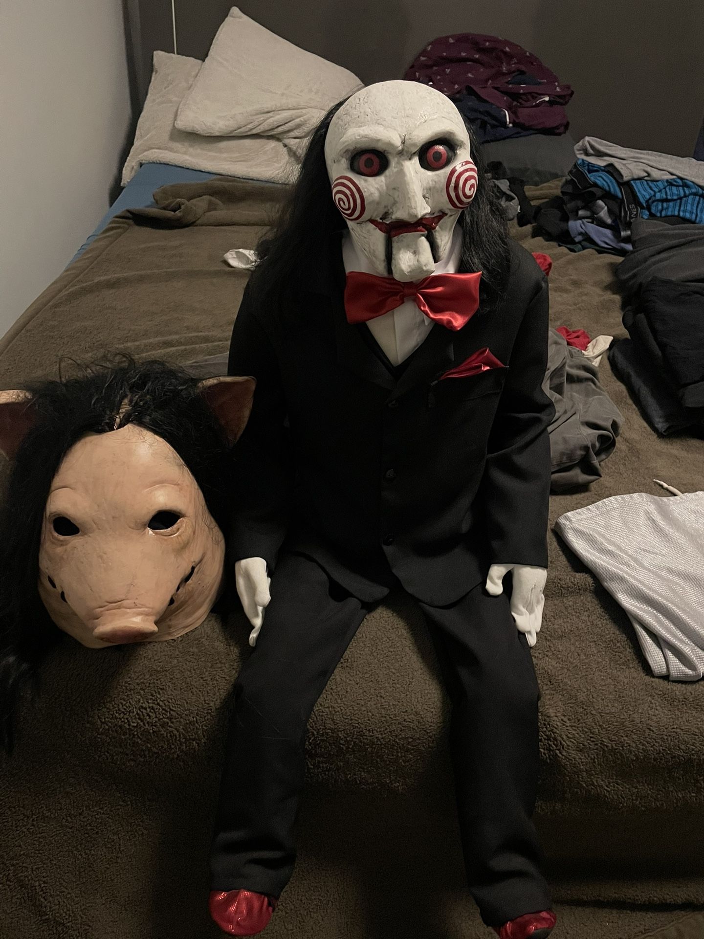 Trick Or Treat SAW Billy Doll N Pig Mask