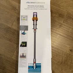 Dyson V15s Detect Submarine Wet/Dry Vacuum, Yellow/Nickel. 