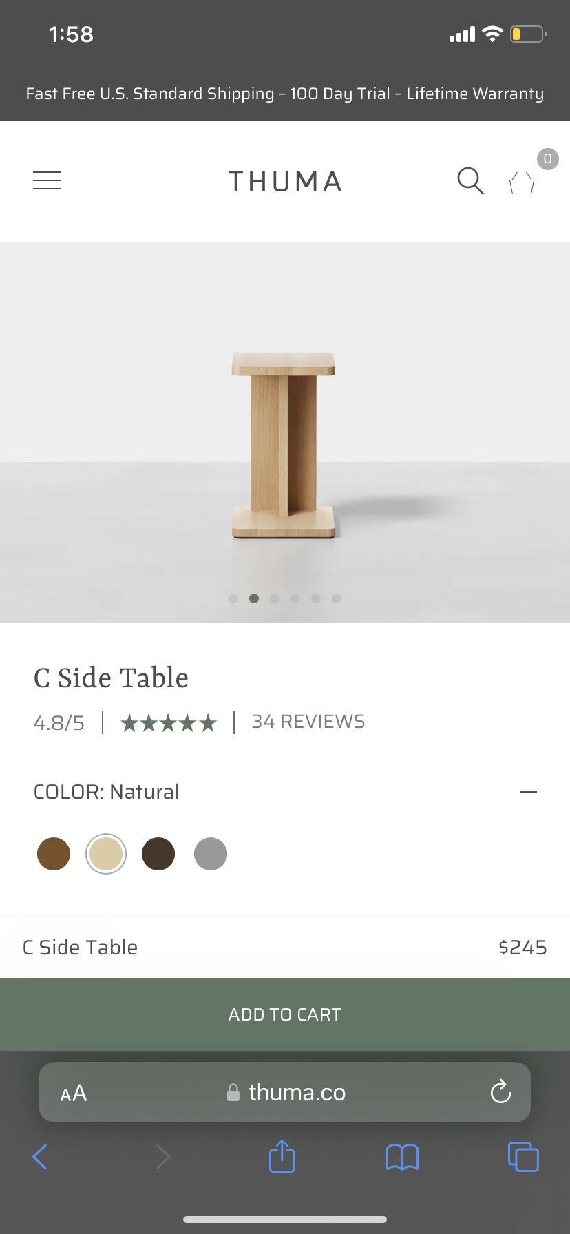 Thuma C Side Table
