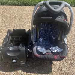Baby Trend Infant Car Seat And Cushion Added