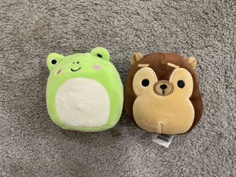 Squishmallow Frog Wendy & Hedgehog Hans Lot