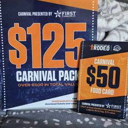 HLSR carnival pack and food card