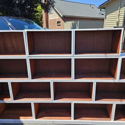 Wall shelves.