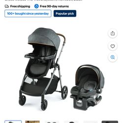 Graco Modes Trio Travel System, Hemlock, Purple