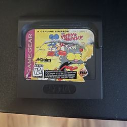 The Itchy Scratchy Game Gear Rare 