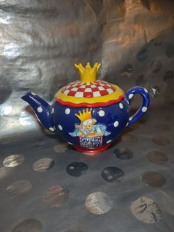 Collector's item Mary Engelbreit teapot 12x8