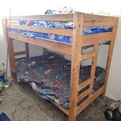 Wood Bunk Bed Frame