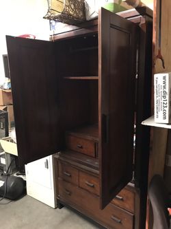 Beautiful armoire! Quality made nice! Nice dresser and night stands ! Nice Harley seat all leather brand name great prices on nice quality stuff!