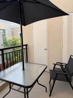 Patio set with 4 chairs