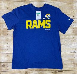 The Nike Tee Los Angeles Rams NFL Team Apparel Mens XL Blue T-Shirt New w/ Tags