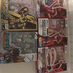 Sh Figurarts Deku, One Piece, And Tonsen Arttoys Kid Buu