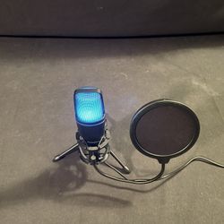 Gaming RGB Mic With Pop Filter