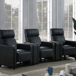 Brand New 5PC 3 Seater Home Theatre Reclining Set