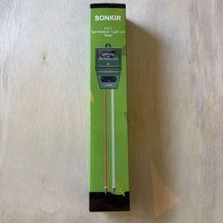 SONKIR Soil pH Meter, MS02 3-in-1 Soil Moisture/Light/pH Tester
