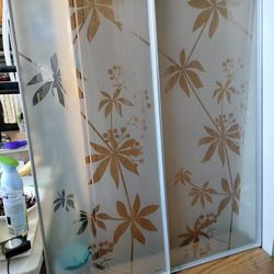 Decorative Etched Glass Panels 