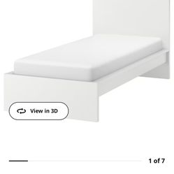 Twin White Malm Bed Frame