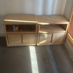 Two cabinets