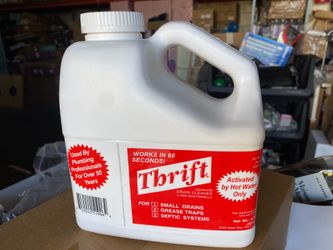 New Thrift FBA_T-600 Alkaline Based 6 Ib. Granular Drain Cleaner,