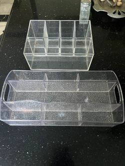 Clear Plastic Organizers (set of 2)
