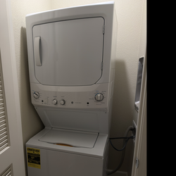 GE Washer Dryer stack