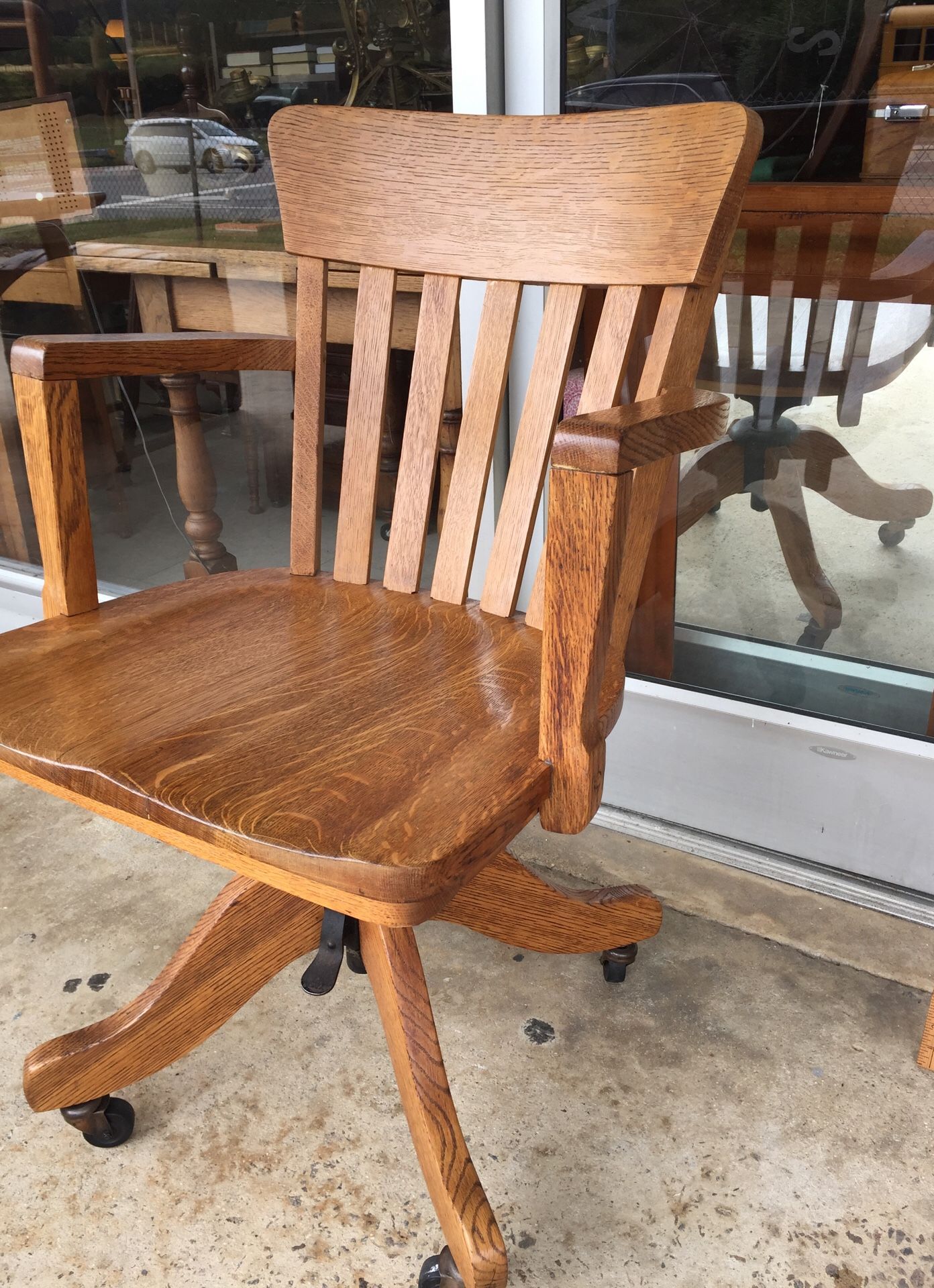 Oak office chair