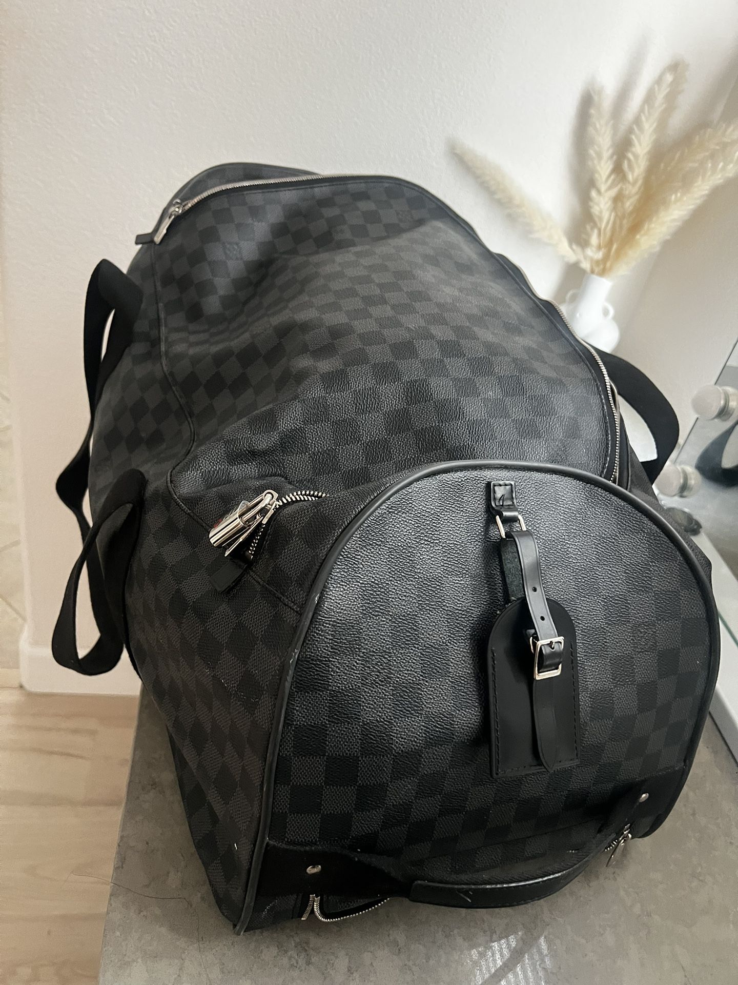 AUTHENTIC LOUIS VUITTON Neo Eole 65 Damier Graphite Rolling Duffle Bag