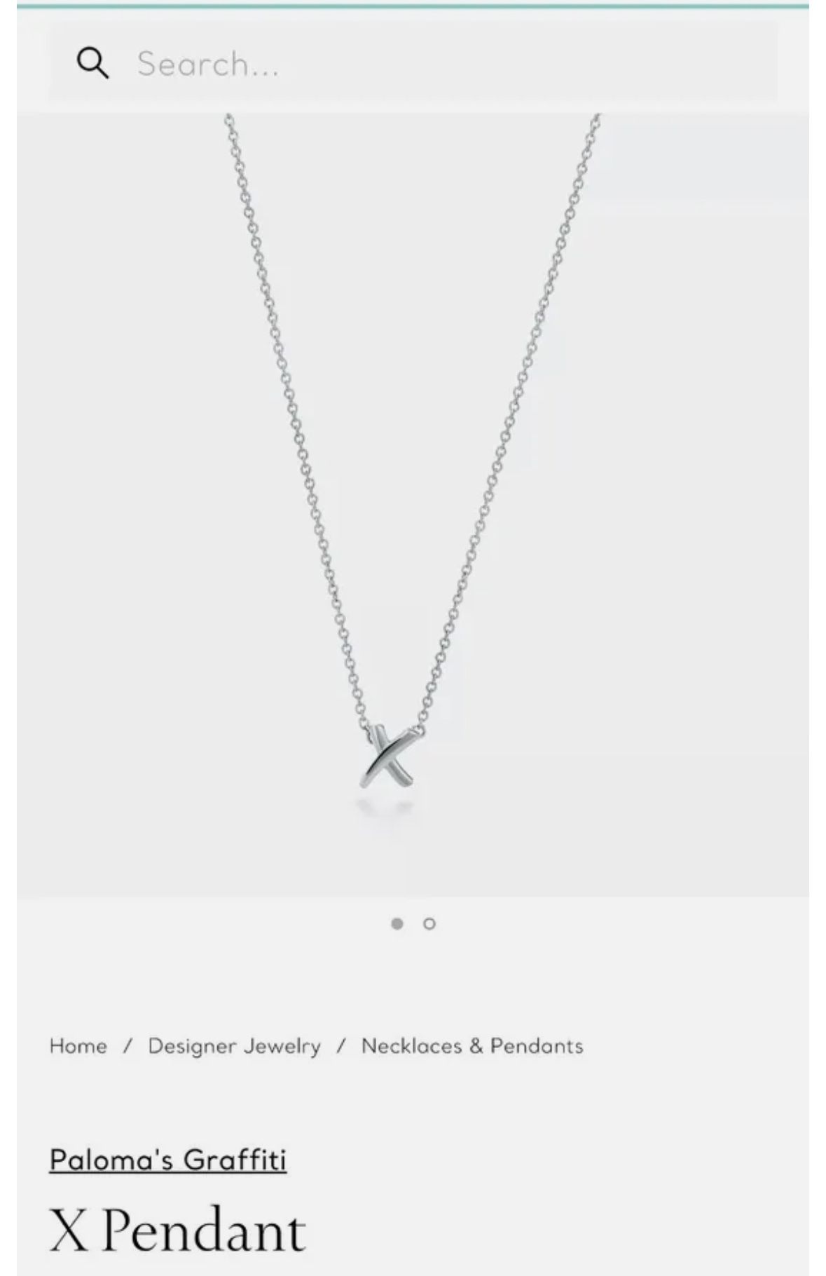tiffany co Paloma Picasso Graffiti X necklace