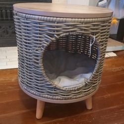 Whisker City® 16-in Wicker Cat Lounger