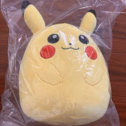 Pikachu 10” Squishmallow Pokémon Yellow Plush Ash
