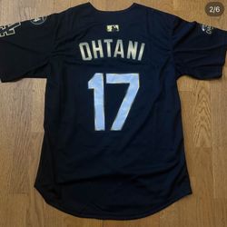 Ohtani Black Gold Back To Back Dodgers Men Jersey 