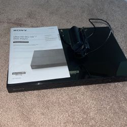 Sony Ultra HD Blu Ray DVD Player 