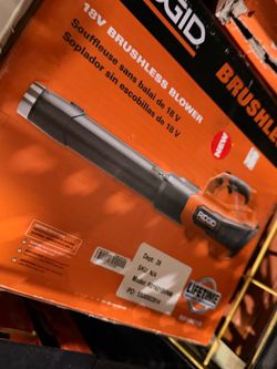 Ridgid 18 volt cordless brushless blower