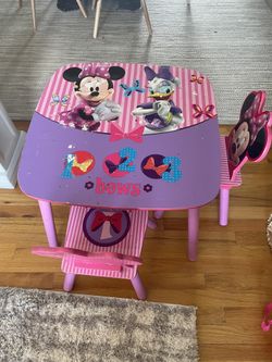 Minnie Mouse Table And Chairs